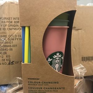 Starbucks color changing cold cups